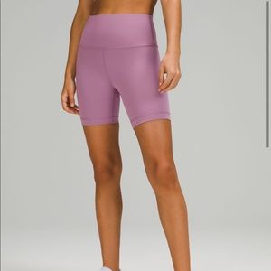 Lululemon purple biker shorts